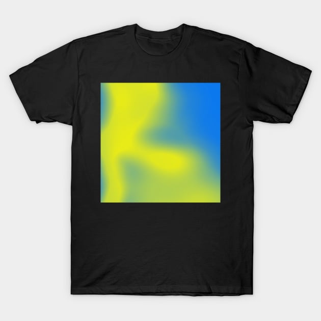 blue to green gradient T-Shirt by stupidpotato1